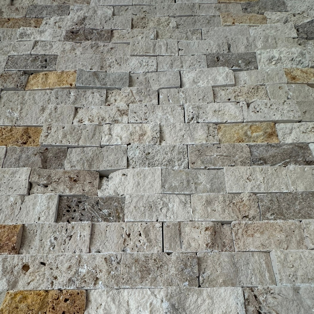 23x48mm Patlatma Taş Klasik Üçlü Mix 