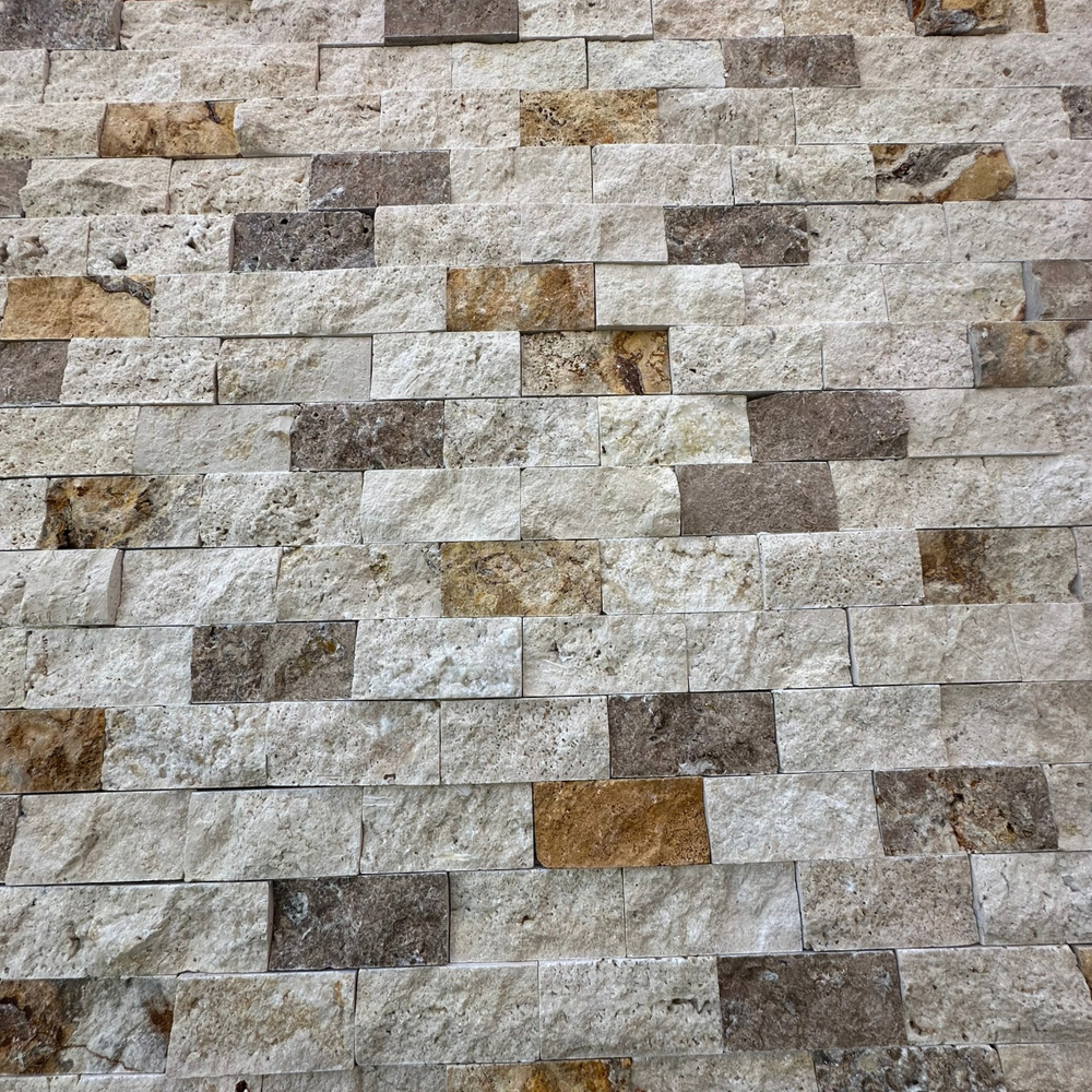 48x100mm Patlatma Taş Klasik Üçlü Mix