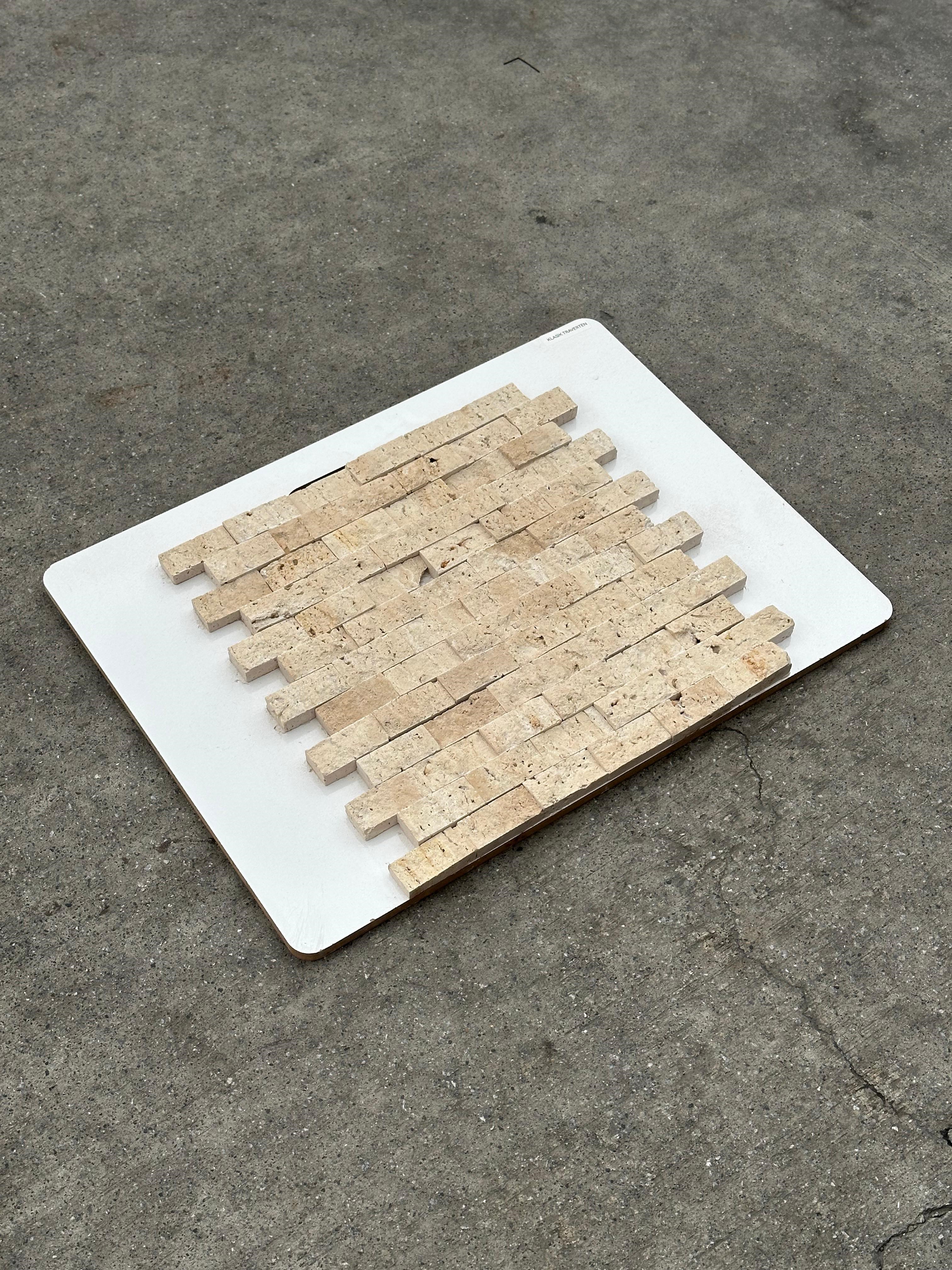 23x48mm Patlatma Taş Klasik Traverten 