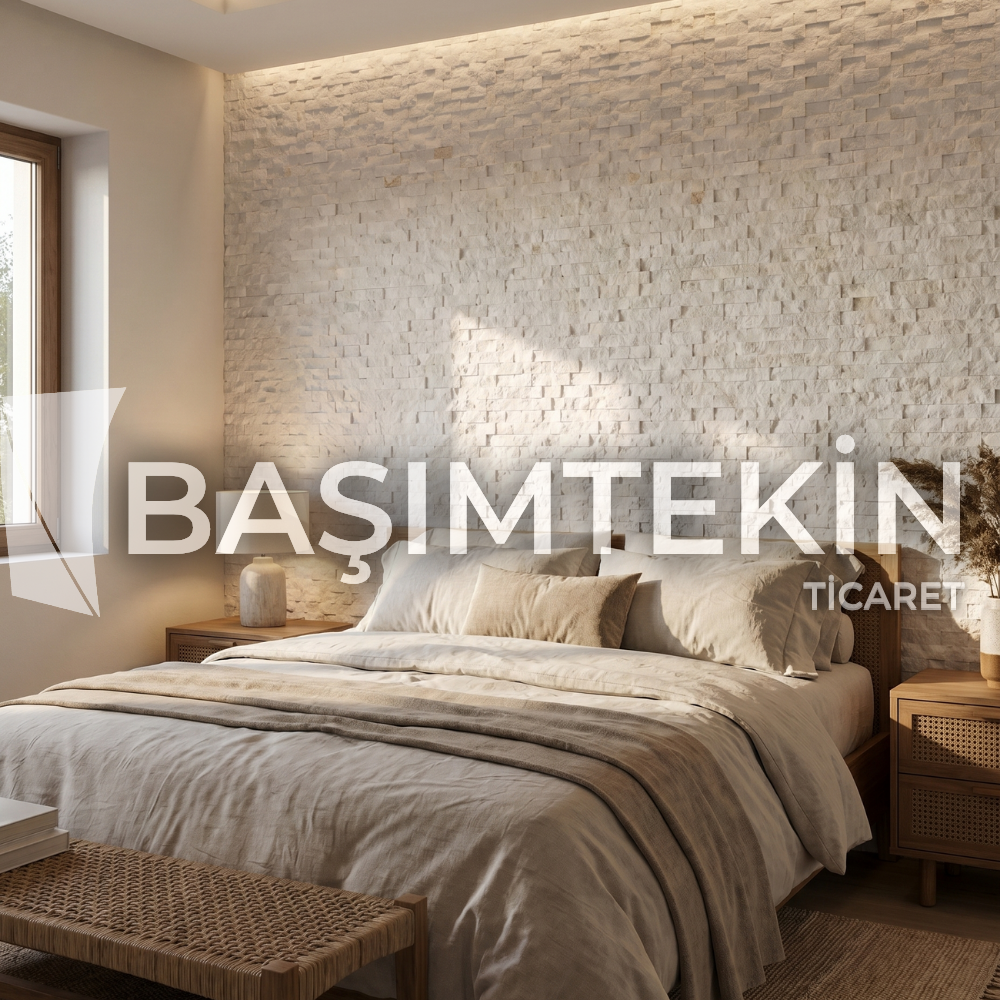 23x48mm Patlatma Taş Uşak Beyaz