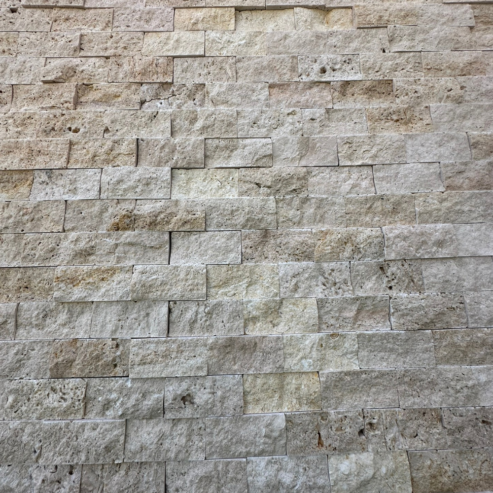 48x100mm Patlatma Taş Klasik Traverten