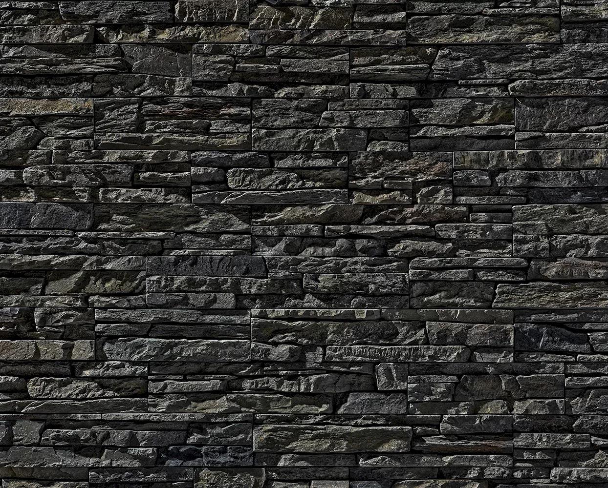 Glory Vista Gray Obsidian Dekoratif Taş - Yapay Taş - Kültür Taşı | Stonewrap