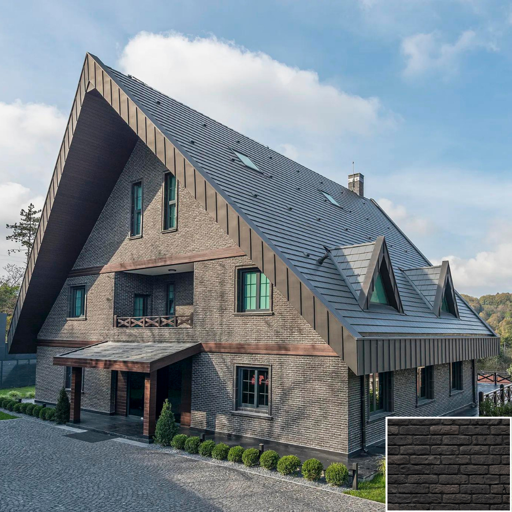 Granulbrick 50 Dark Grey Kültür Tuğlası