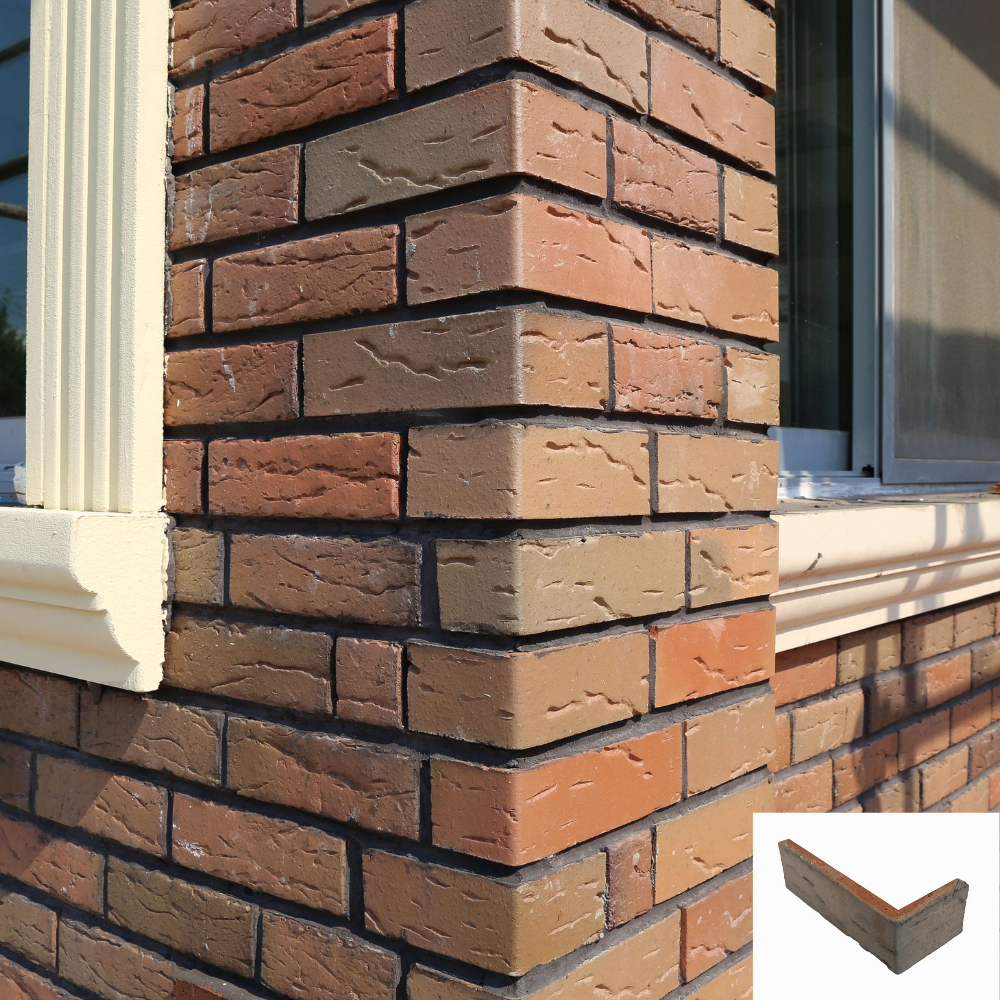 Köşe Dönüş Rustik Düz Anadolu Kaplama Tuğla