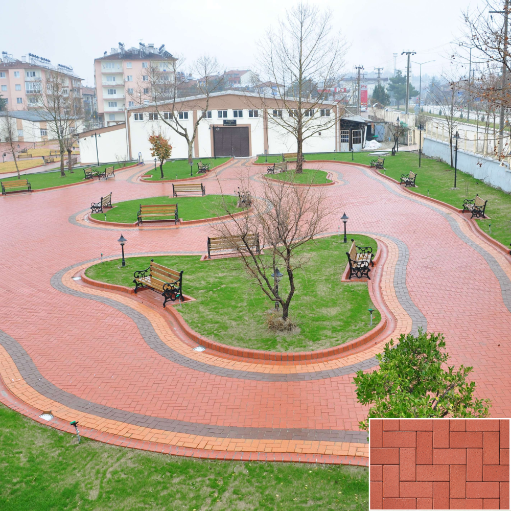 Naturel Kırmızı Taban Tuğla