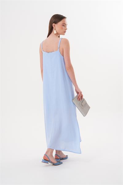 Askı Ayarlı Oversize Müslin Elbise MİNT