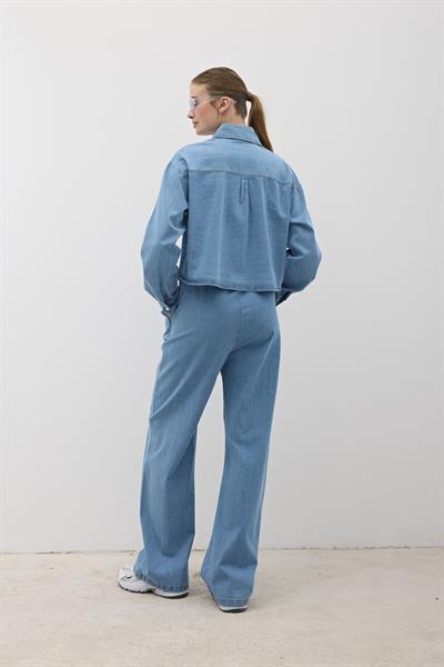 Beli Lastikli Kot Pantolon TAŞ YIKAMA