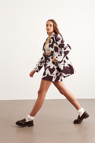 Benek Desenli Vatkalı Ceket DESENLİ