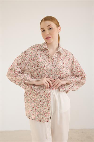 Desenli Uzun Kollu Gömlek ÇITIR DESEN