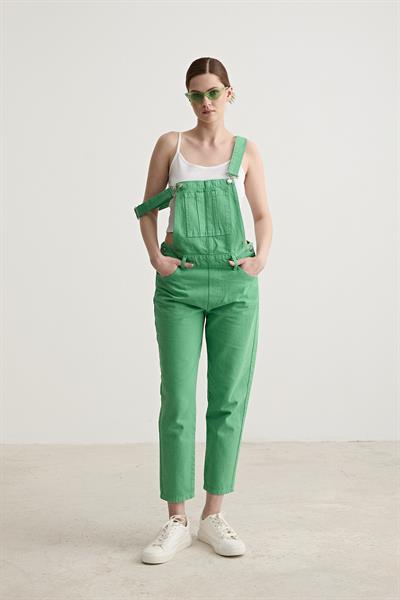 Gabardin Kadın Salopet YEŞİL