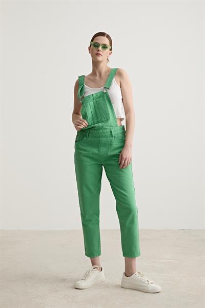 Gabardin Kadın Salopet YEŞİL
