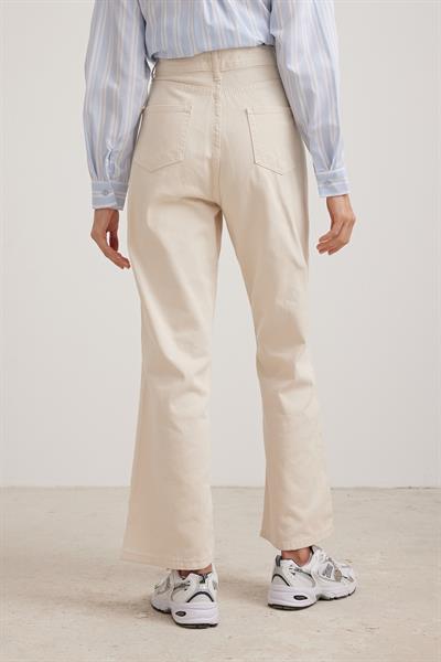 Kadın Denim Geniş Paçalı Pantolon TAŞ