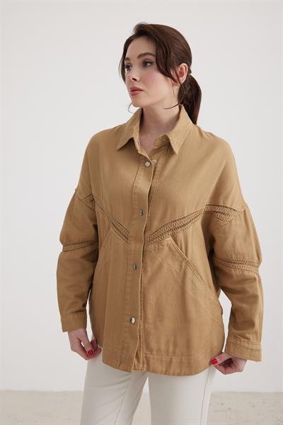 Kadın Denim Kot Ceket BİSKÜVİ