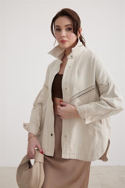 Kadın Denim Kot Ceket TAŞ