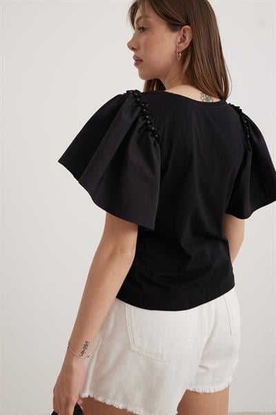 Kadın Denim Şort Etek BEYAZ