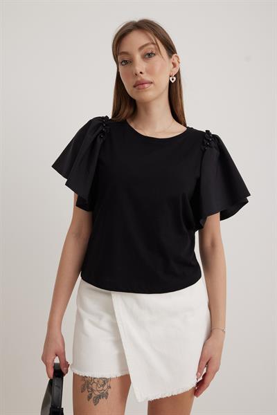 Kadın Denim Şort Etek BEYAZ