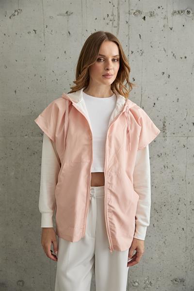 Kadın Garni Detaylı Sweatshirt EKRU-PUDRA