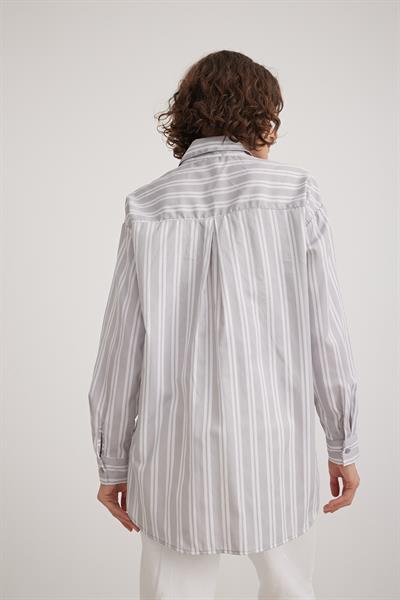 Kadın Oversize Gömlek GRİ