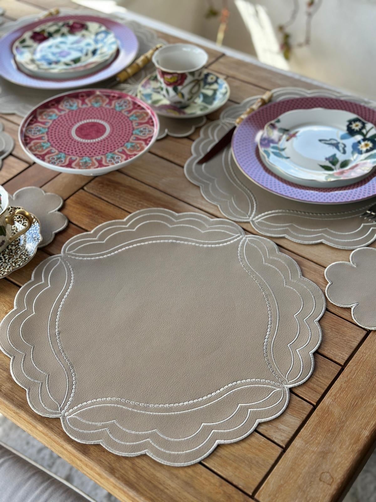 Frame 2li Deri Amerikan Servis Bej