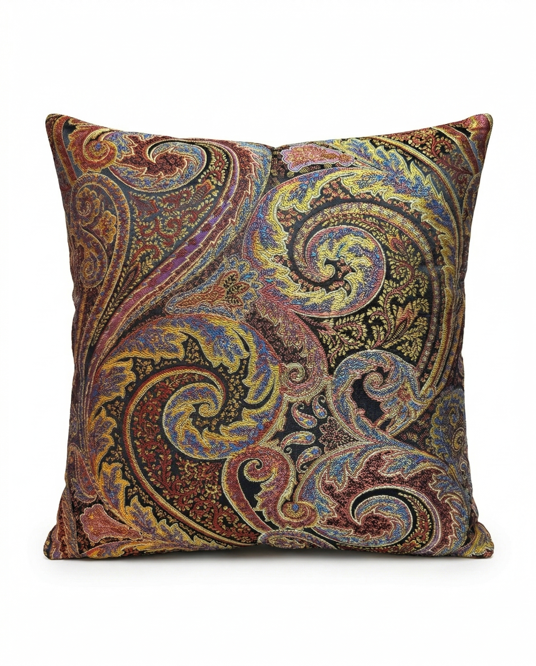 Paisley Kırlent Kılıfı Siyah
