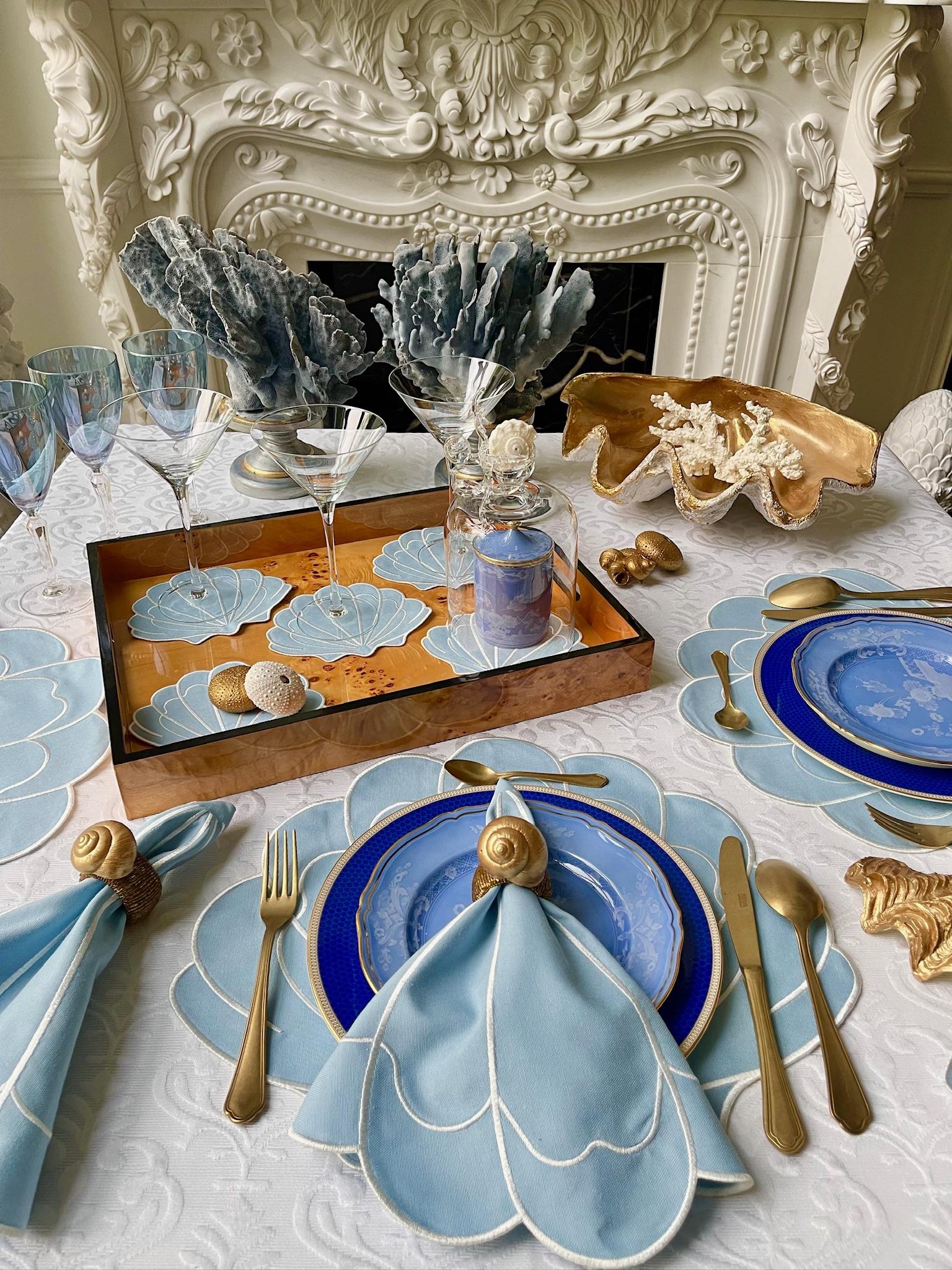 Perla 2li Amerikan Servis Mavi