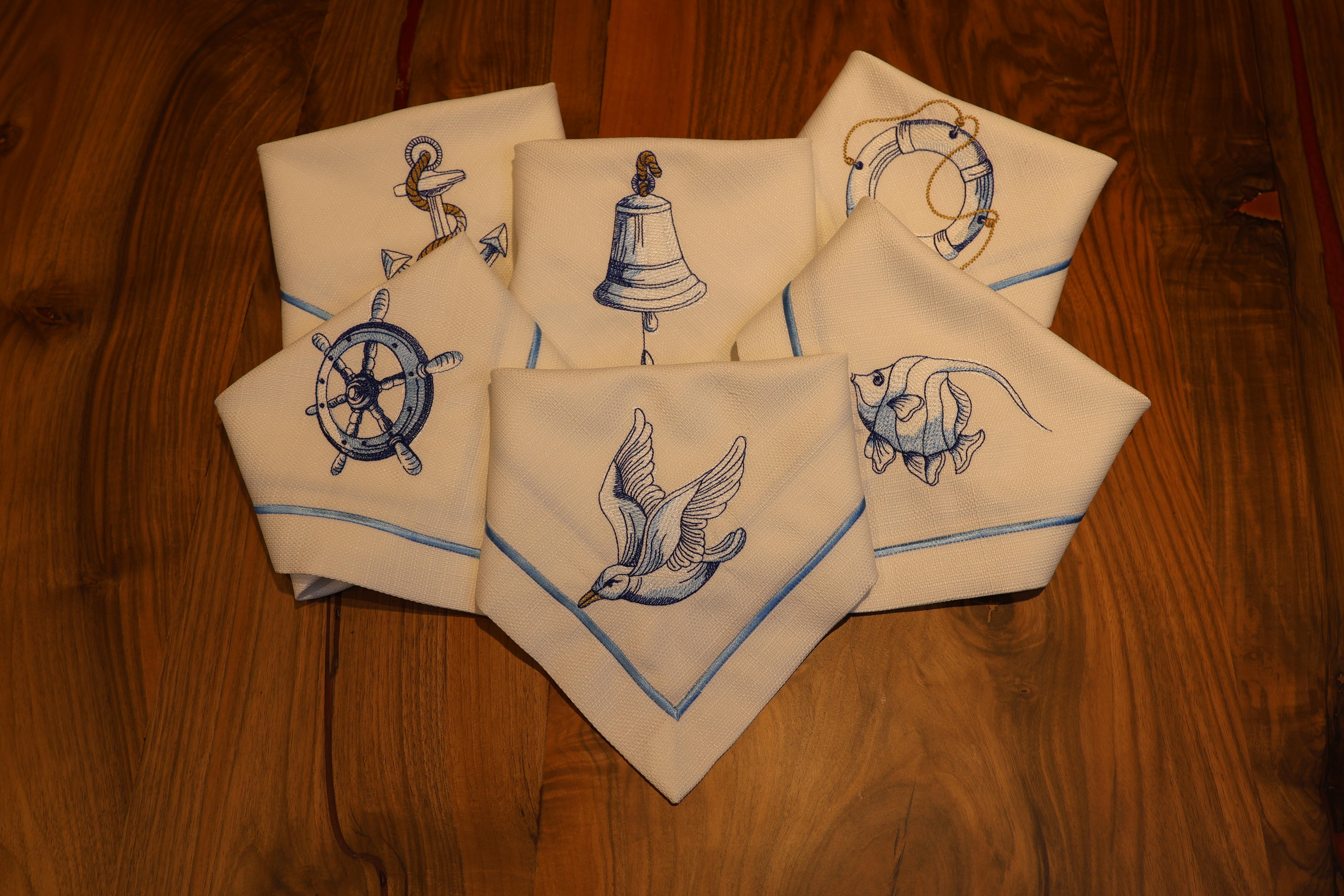 Re Marine Servis Peçetesi Set 6lı 