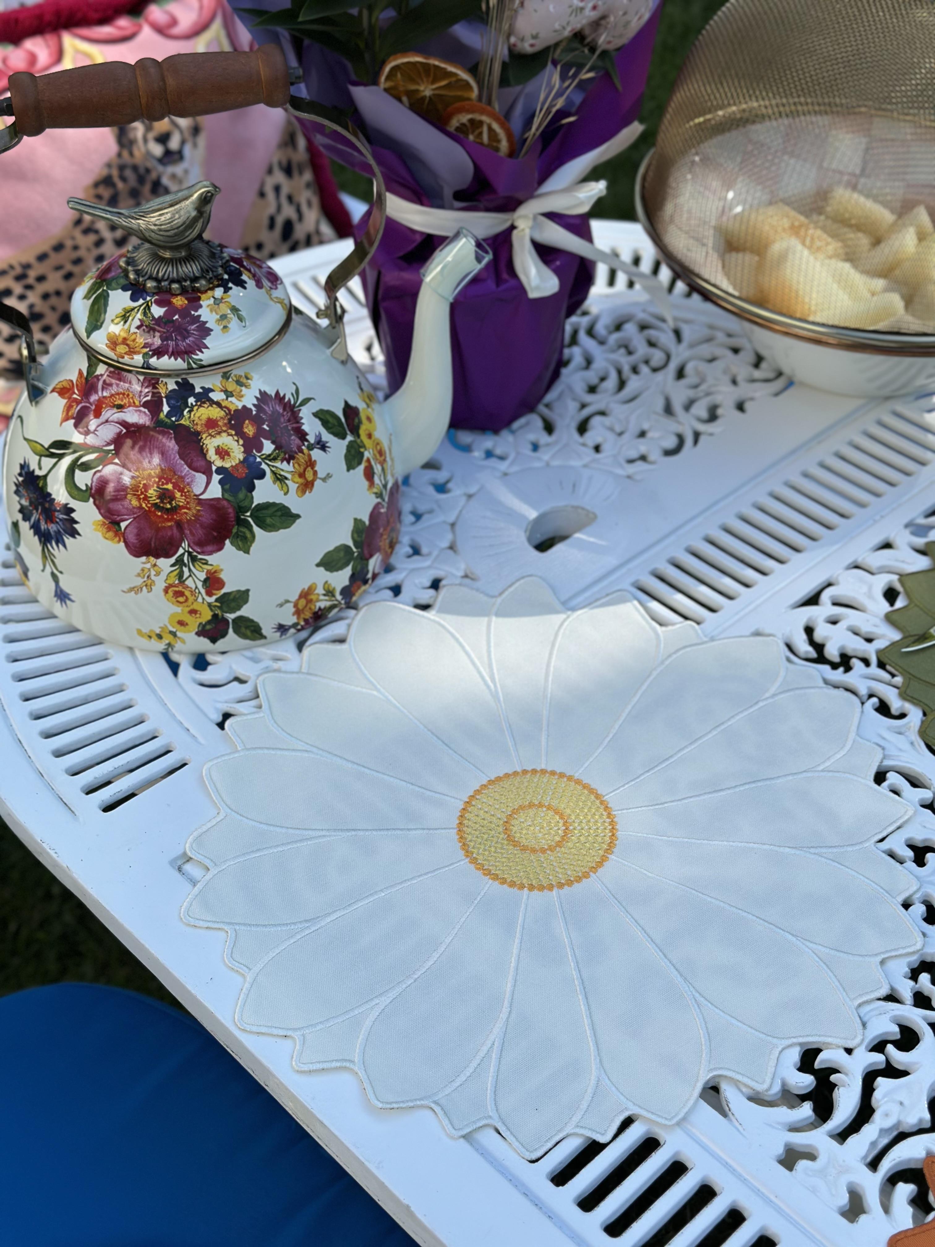 Refcrea Papatya Model Amerikan Servis 2'li Beyaz