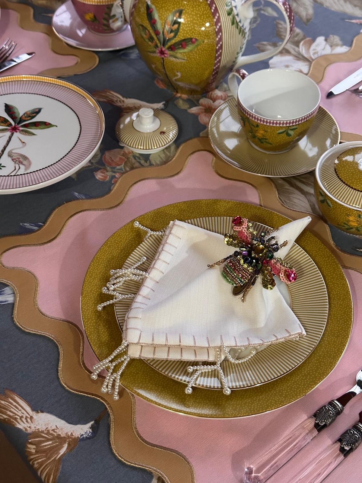 Wave 2li Çift Renk Amerikan Sevisi Pembe - Gold