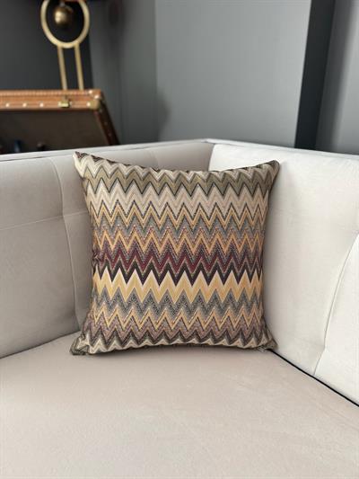 Marea Zikzag Desenli Dokuma Kırlent Kılıfı 