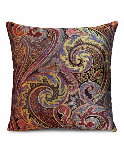Paisley Kırlent Kılıfı Siyah