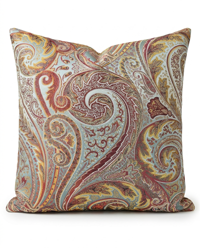 Paisley Kırlent Kılıfı Yeşil