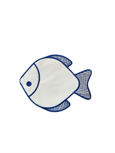 Re Marine Balık 2li Kokteyl Peçetesi Ekru-Mavi