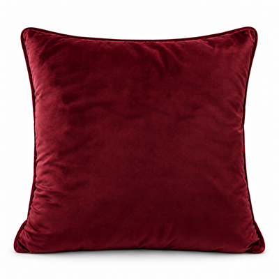 Velvet Biyeli Kırlent Kılıfı Bordo
