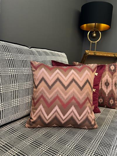 Zenith Zigzag Desenli Kırlent Kılıfı