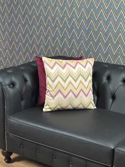 Zenith Zigzag Desenli Kırlent Kılıfı