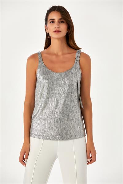 Askılı Toka Detaylı Bluz 024-1046