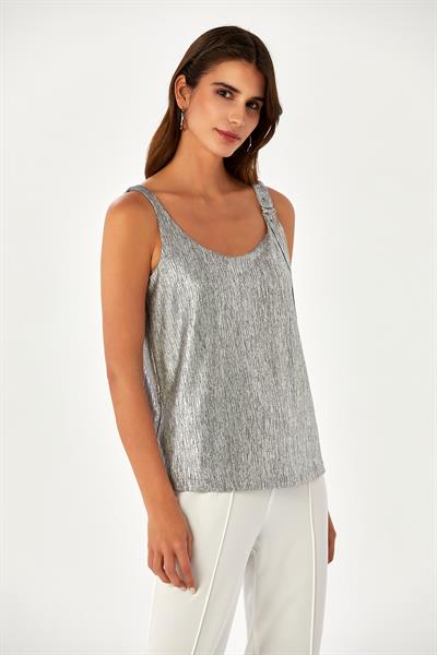 Askılı Toka Detaylı Bluz 024-1046