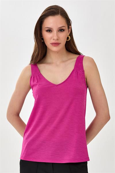 Askılı V Yaka Bluz 025-1037