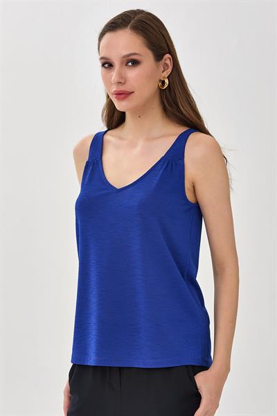 Askılı V Yaka Bluz 025-1037