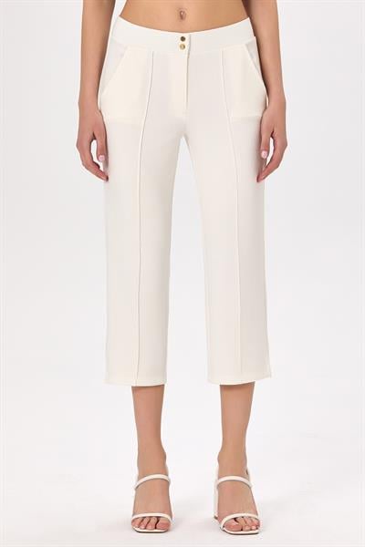 Beli Çıtçıtlı Cep Detaylı Pantolon 025-2015