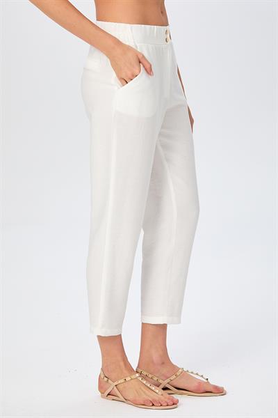 Beli Çıtçıtlı Cepli Pantolon 026-3507