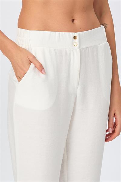 Beli Çıtçıtlı Cepli Pantolon 026-3507