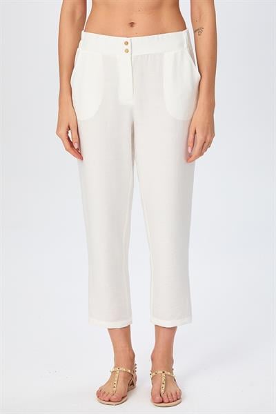 Beli Çıtçıtlı Cepli Pantolon 026-3507