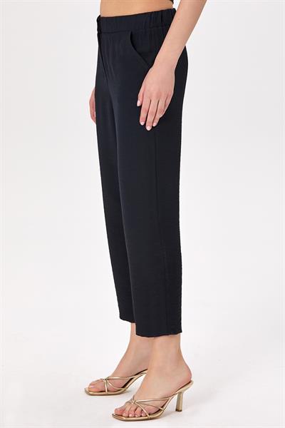 Beli Çıtçıtlı ve Lastikli Cepli Pantolon 025-3506