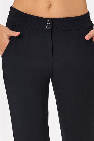 Beli Çıtçıtlı Ve Lastikli Cepli Pantolon 025-3503