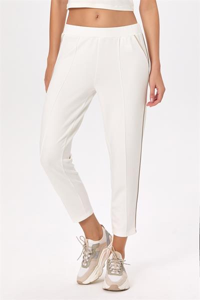 Beli Lastikli Ara Biye Detaylı Pantolon 025-2107