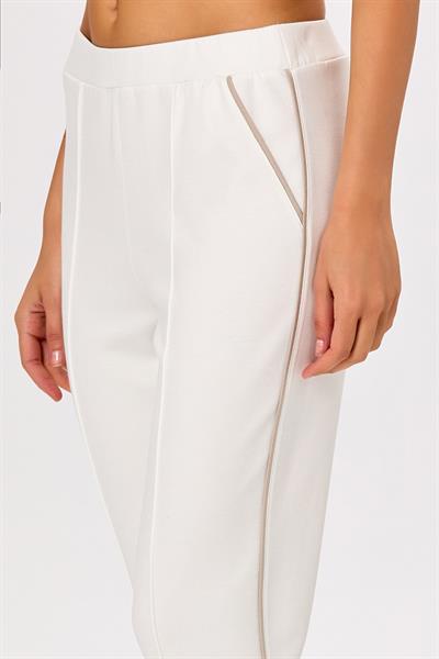 Beli Lastikli Ara Biye Detaylı Pantolon 025-2107