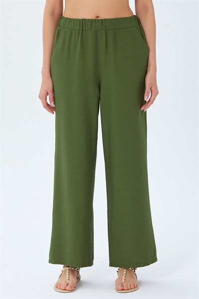 Beli Lastikli Bol Paça Pantolon 026-3501