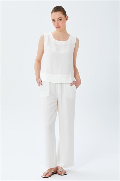 Beli Lastikli Bol Paça Pantolon 026-3501