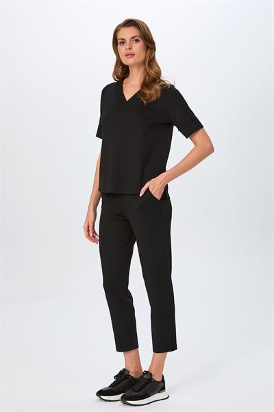 Beli Lastikli Cebi Nervür Detaylı Pantolon 026-2115